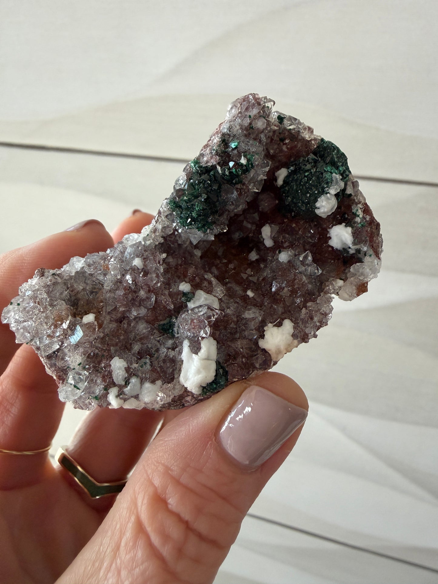 Malachite, Quartz from DR Congo