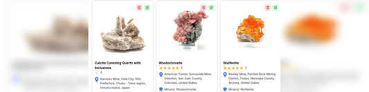 Cataloging Your Mineral Collection