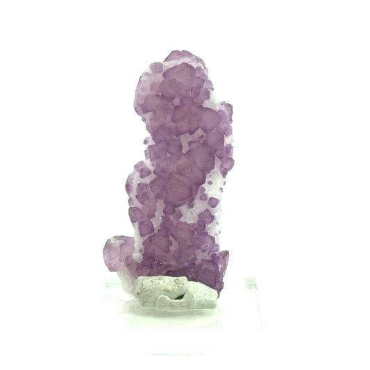 Fluorite on Quartz from Second Chance Mine