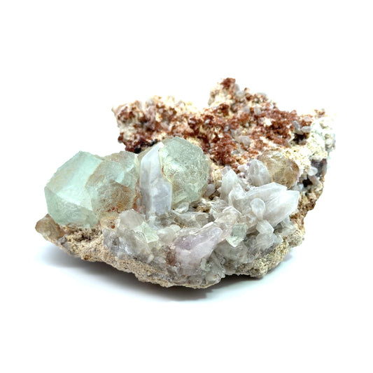 Fluorite, Quartz from Riemvasmaak, South Africa